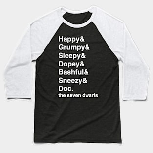 The Seven Dwarfs Baseball T-Shirt